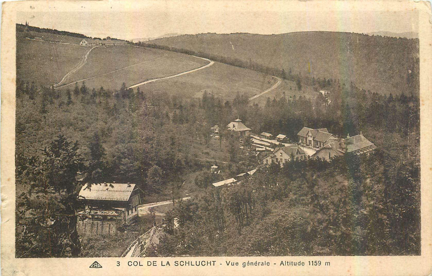 CPA Col de la Schlucht vue generale 