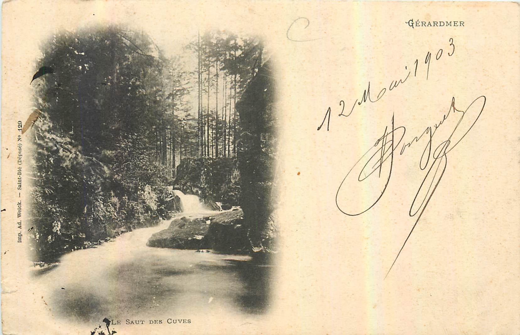 CPA Gerardmer le Saut des Cuves 