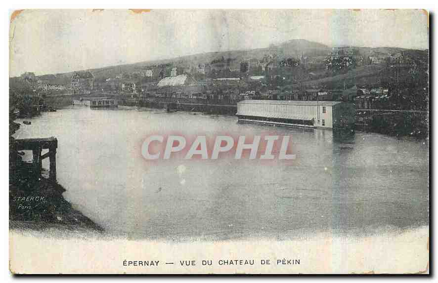 CPA Epernay Vue du Chateau de Pekin 