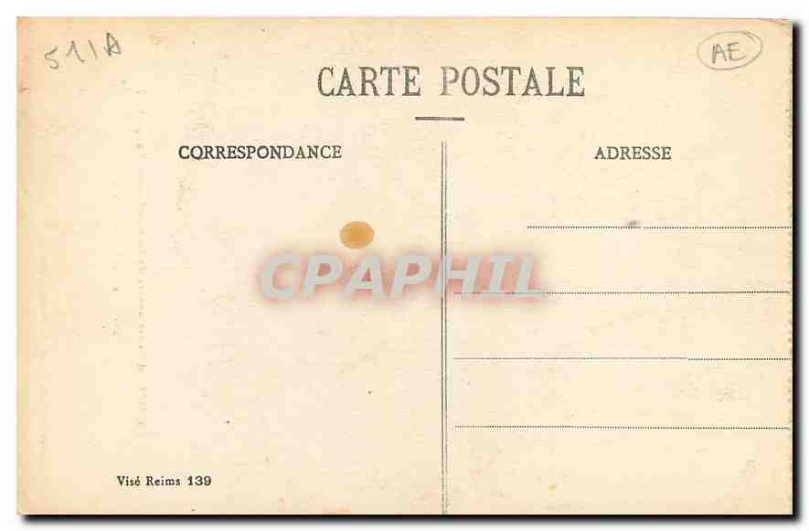 Reims dans ses années de bombardements 1914-15-16 — Le Collège d'Athlètes — Collection G. Dubois — Reverso