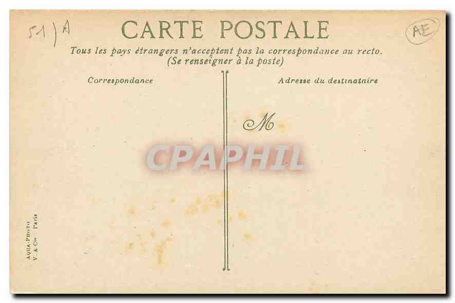CPA Reims Vue sur la Vesle — Verso
