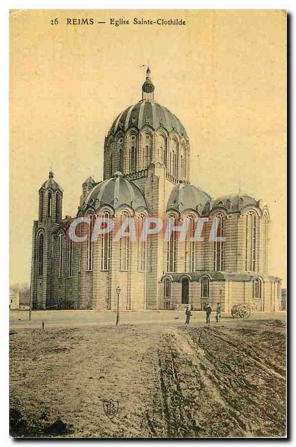 CPA Reims Eglise Sainte Clothilde 