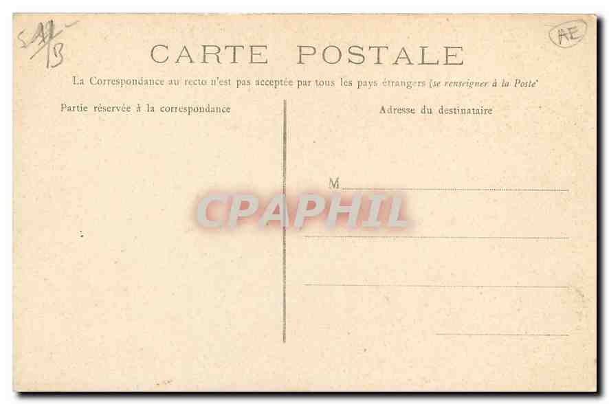 CPA Reims Eglise Sainte Clothilde  — Rückseite