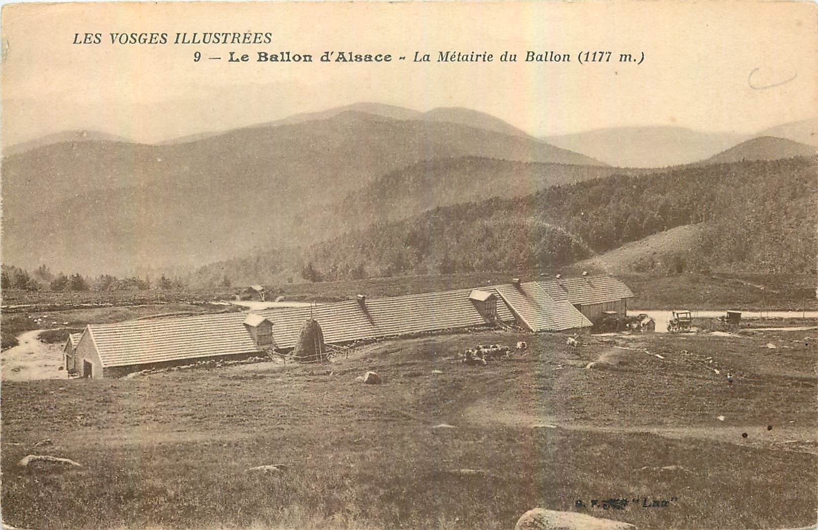 CPA Les Vosges Illustrees Le Ballon d'Alsace La Metairie du Ballon 