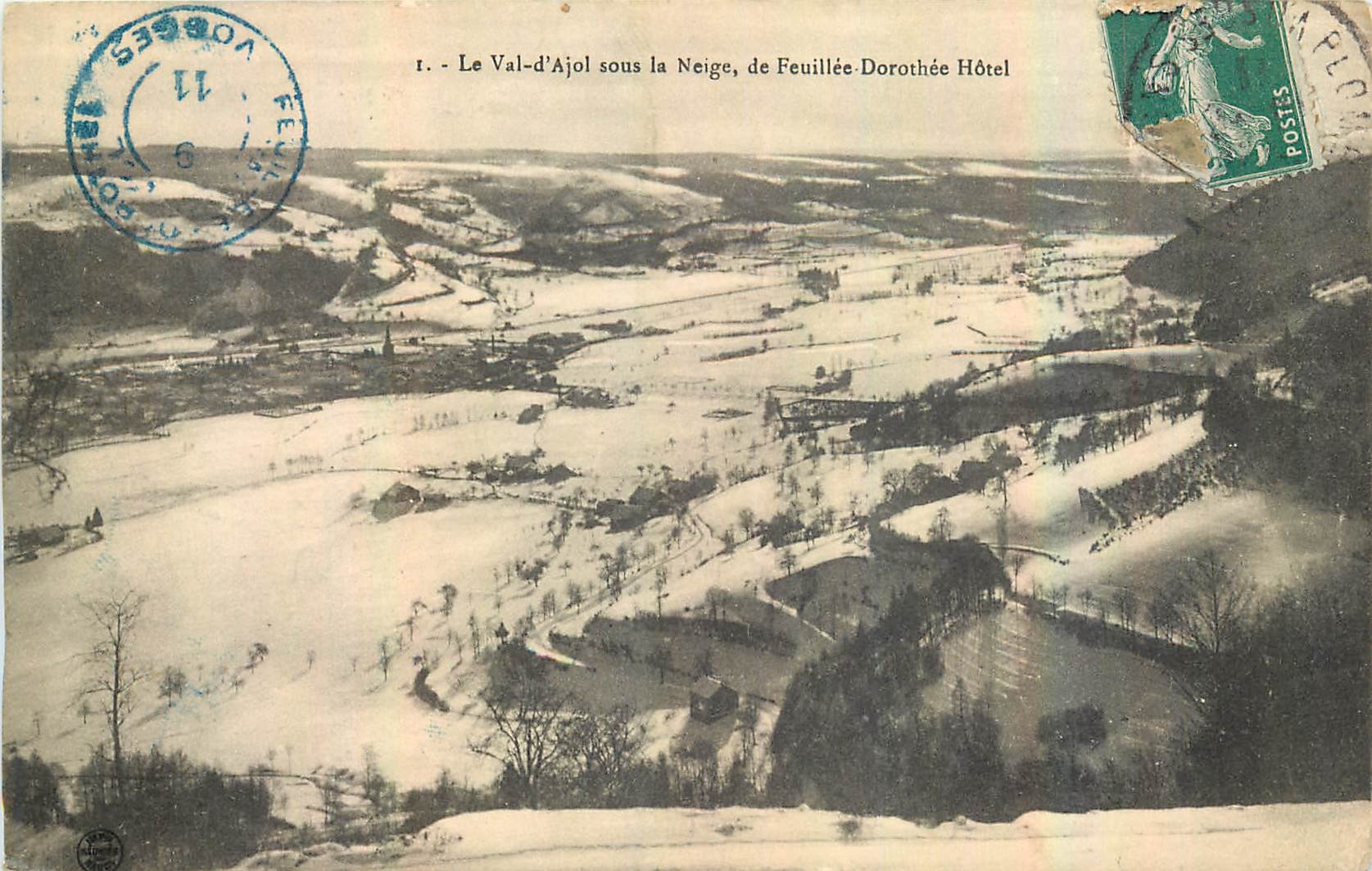 CPA Le Val d'Ajol sous la Neige de Feuillee Dorothee Hotel 