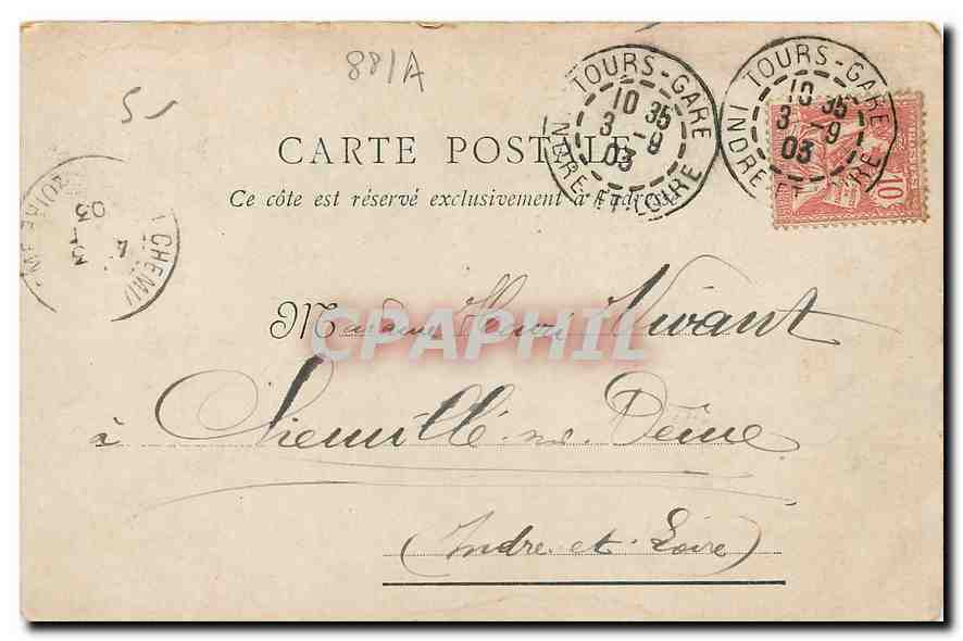 CPA La Vallee des Roches Un coin de la Feuillee Dorothee  — Rückseite