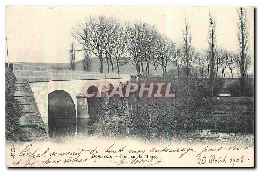 CPA Domremy Pon sur la Meuse 