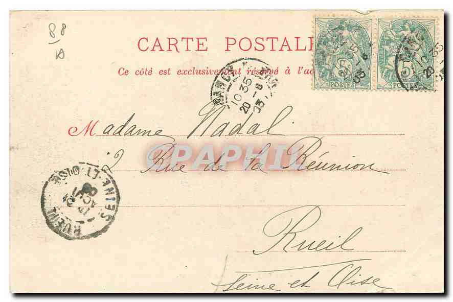 CPA Domremy Pon sur la Meuse  — Rückseite