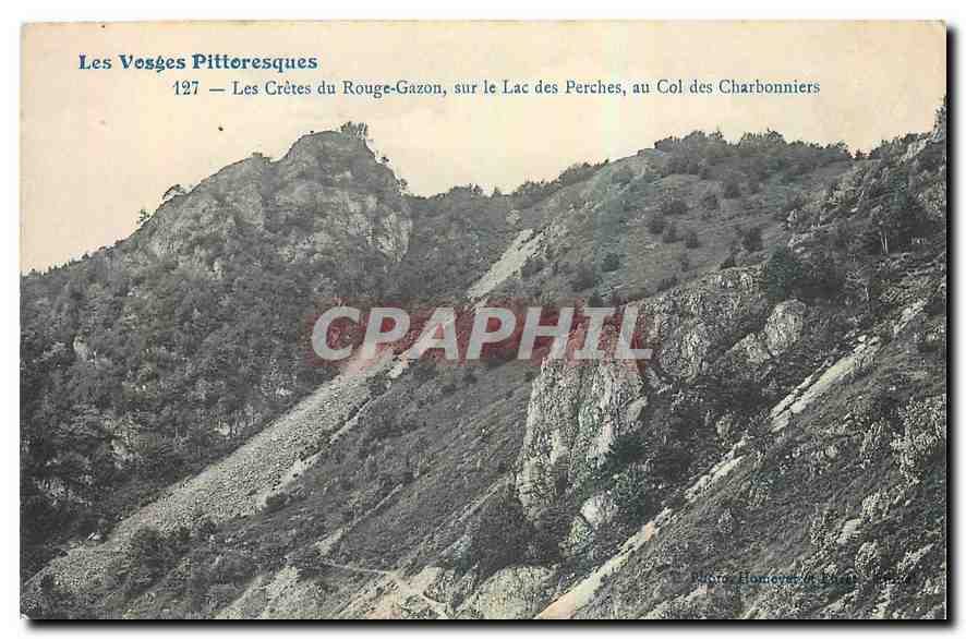 CPA Les Vosges Pittoresques Les Cretes du Rouge Gazon sur le Lac des Perches au Col des Charbonniers