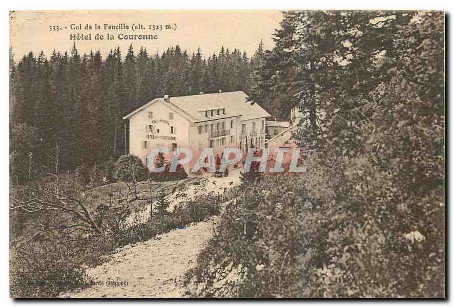CPA Col de la Faucille Hotel de la Couronne 