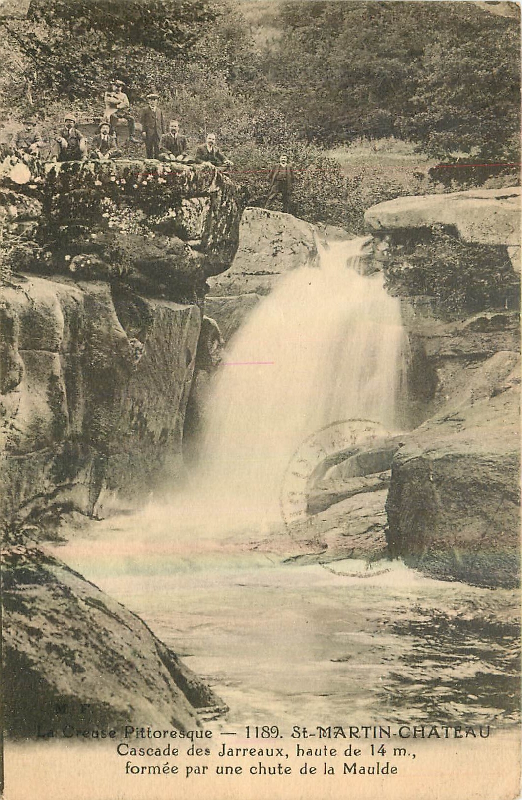 La Creuse Pittoresque — Cascade des Jarreaux, haute de 14 m., St-MARTIN-CHATEAU — M.P. n°1189
