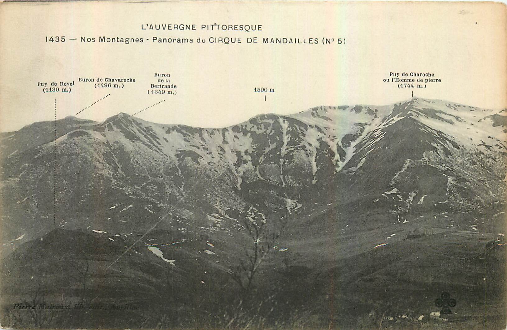 CPA L'Auvergne Pittoresque Panorama du Cirque de Mandailles 