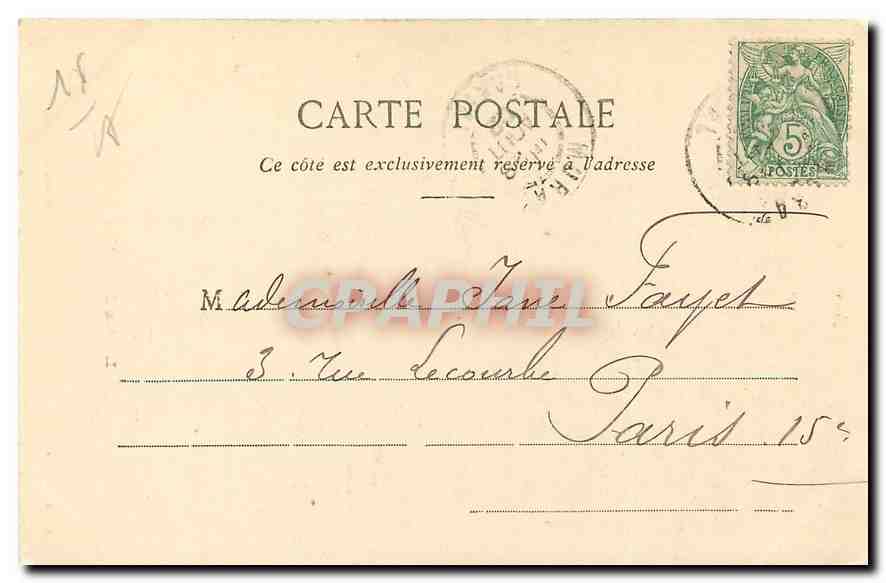 CPA L'Auvergne le Pas de la Cere  — Rückseite