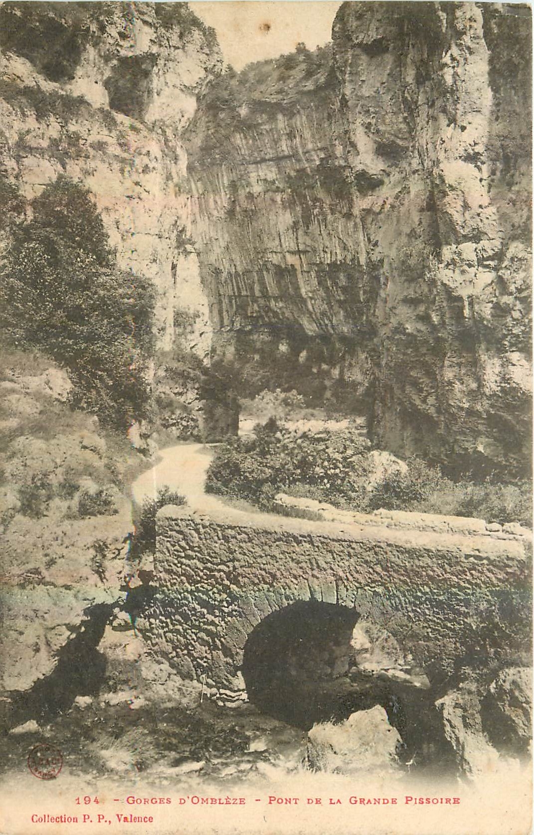 CPA Gorges d'Ombleze Pont de la Grands Pissoire 