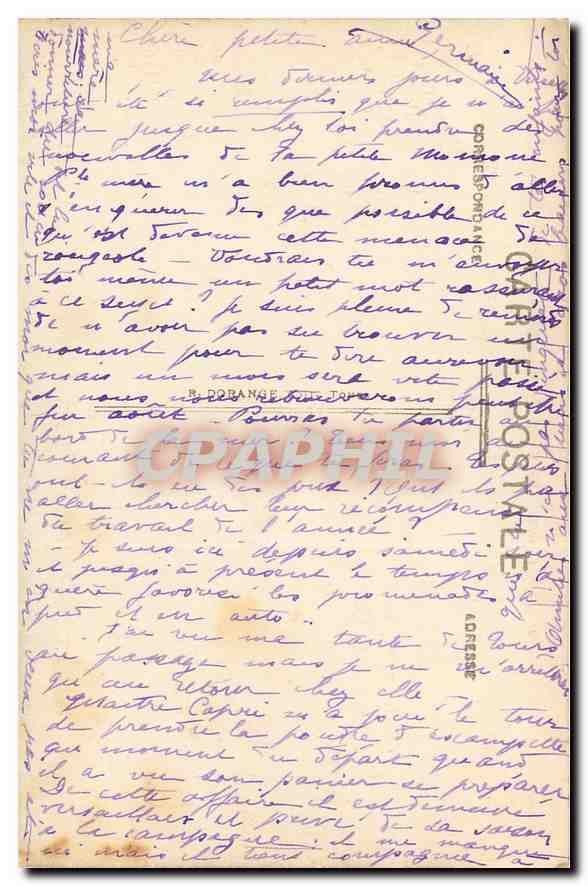 CPA Crozant Creuse Ruines du Chateau Vues du Confluent  — Verso