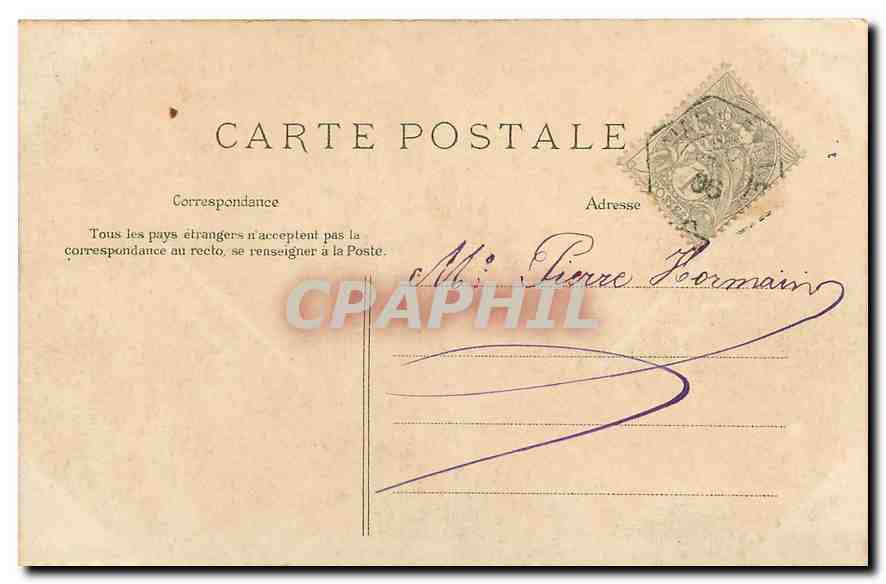 CPA Versailles le palais et la Chapelle  — Verso