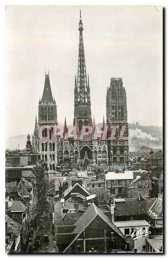 CPA Rouen la Cathedrale Notre Dame 
