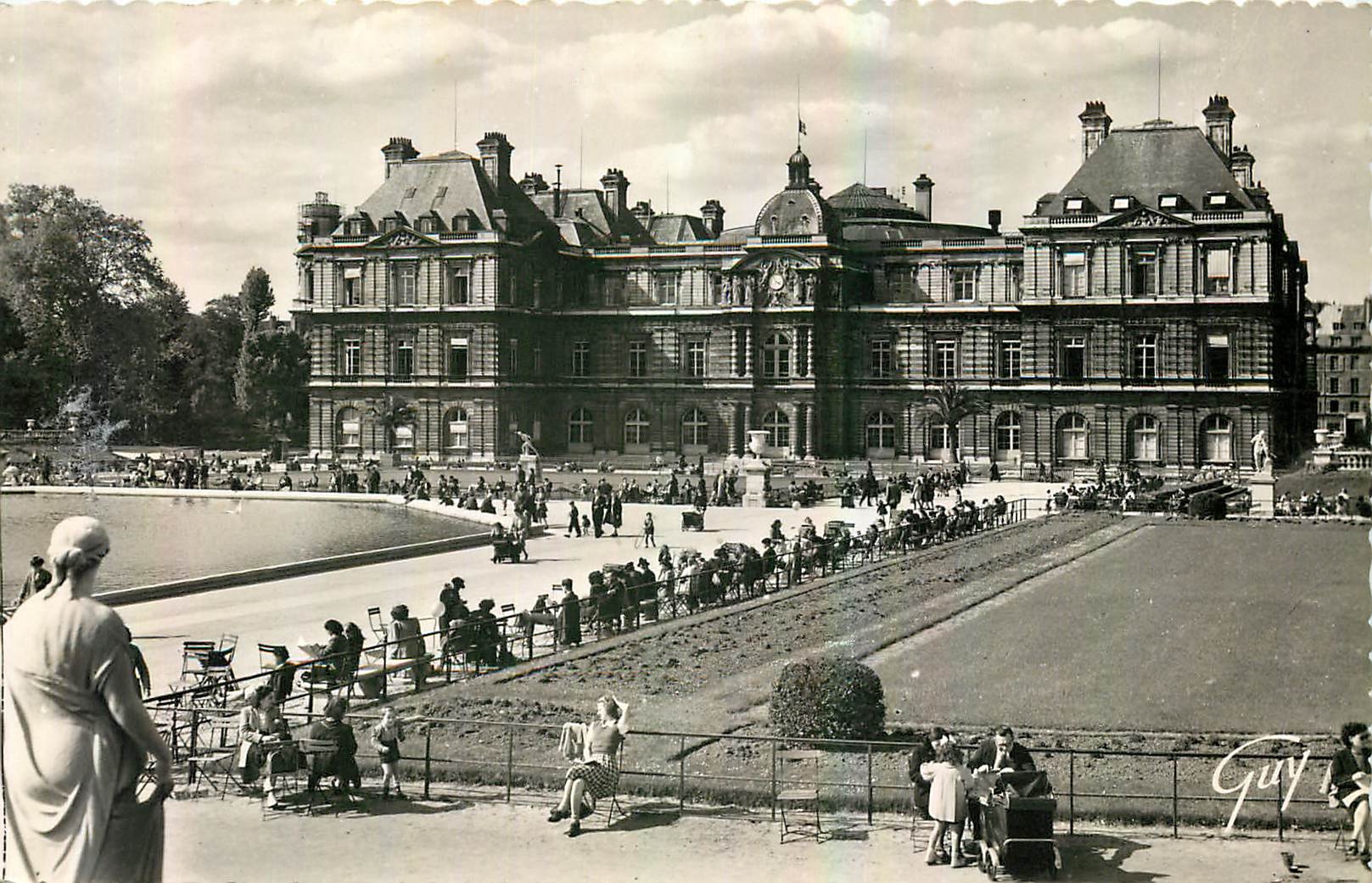 CPA Paris et ses merveilles jardin et palais du Luxembourg 