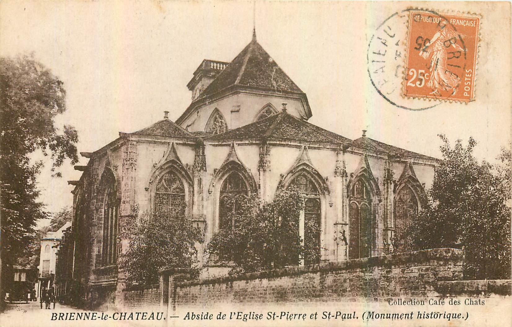 CPA Brienne le Chateau Abside de l'Eglise St Pierre et St Paul monument historique 