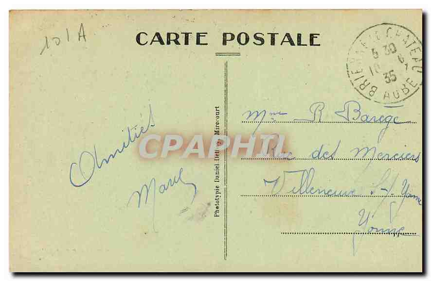 CPA Brienne le Chateau Abside de l'Eglise St Pierre et St Paul monument historique  — Back