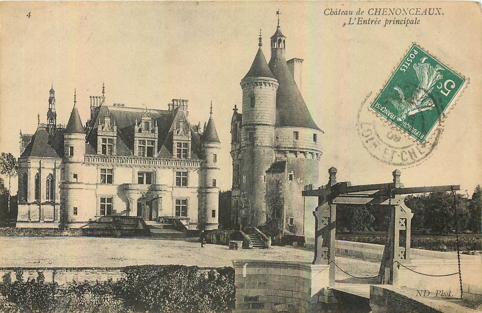 CPA Chateau de Chenonceaux L'Entree principale 