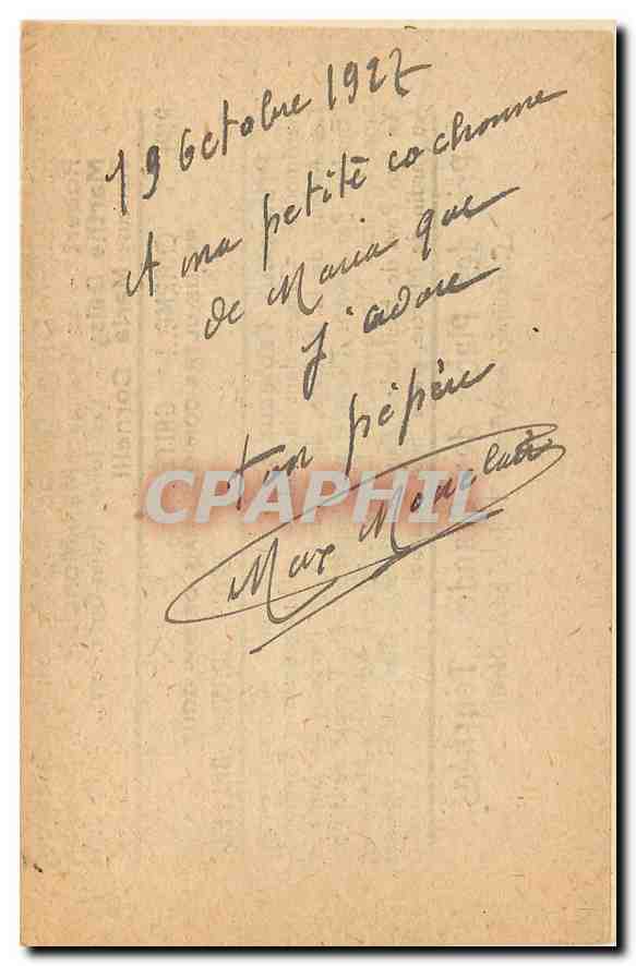 CPA Versailles Militaria Abd el Kader — Verso