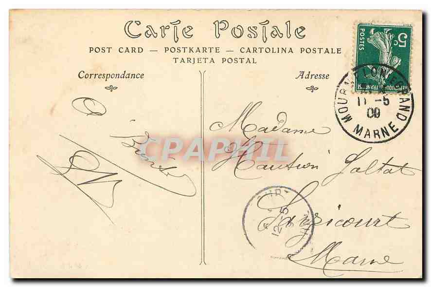 CPA Camp de Chalons Vue generale d'un Campement d'Infanterie  — Back