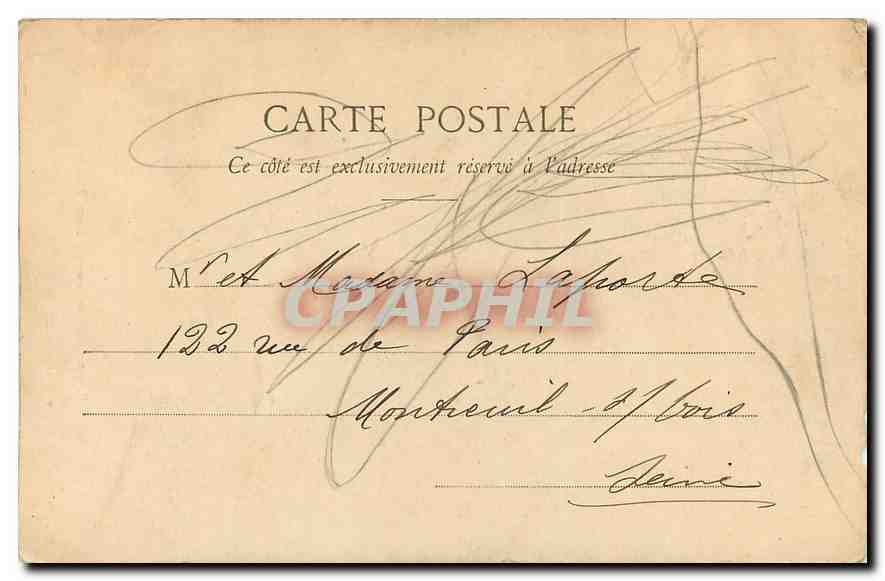 CPA Environs du Mont Dore Dents Bouche  — Verso
