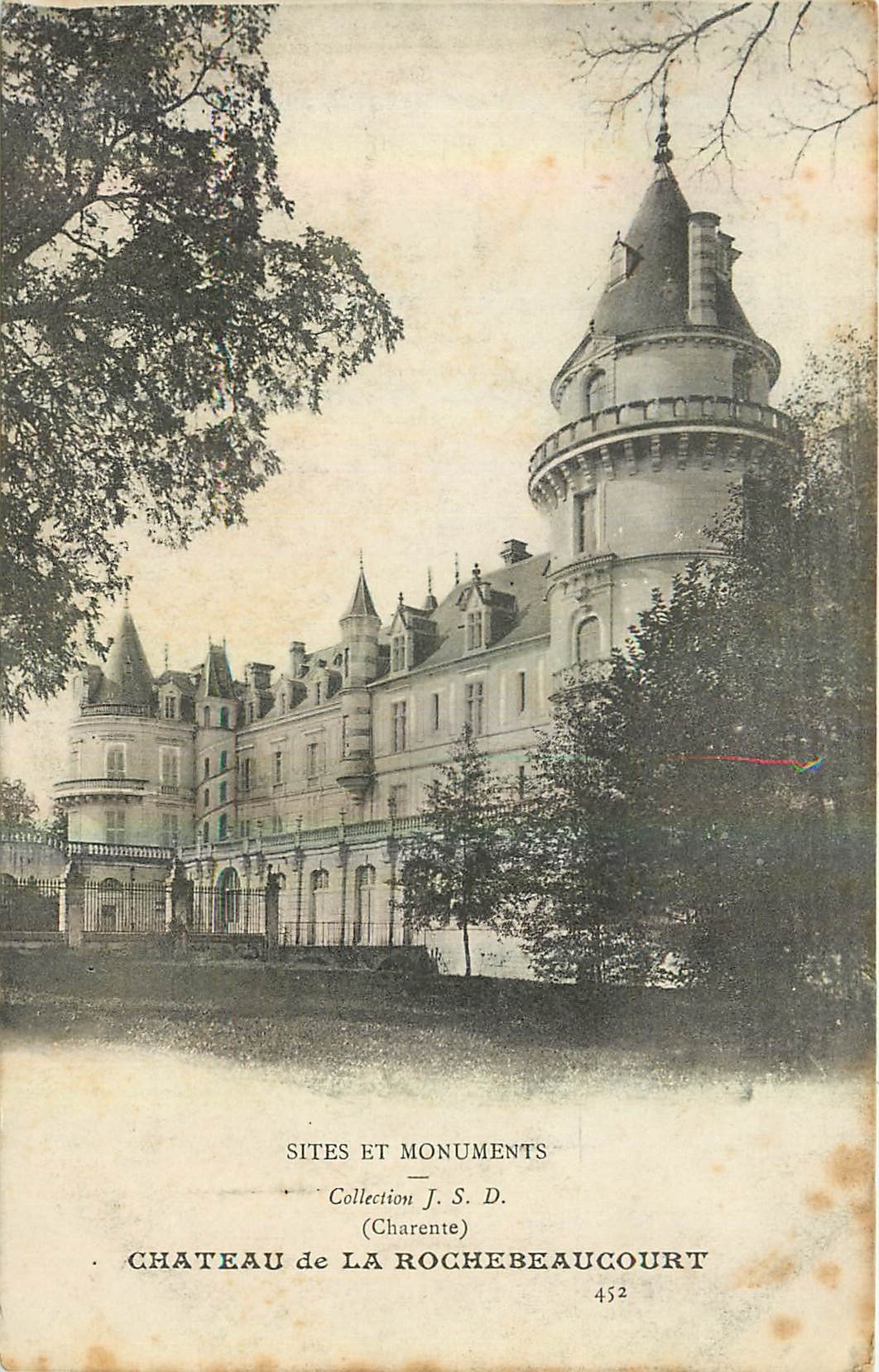 CPA Sites et Monuments Collection J S D Charente Chateau de la Rochebeaucourt 