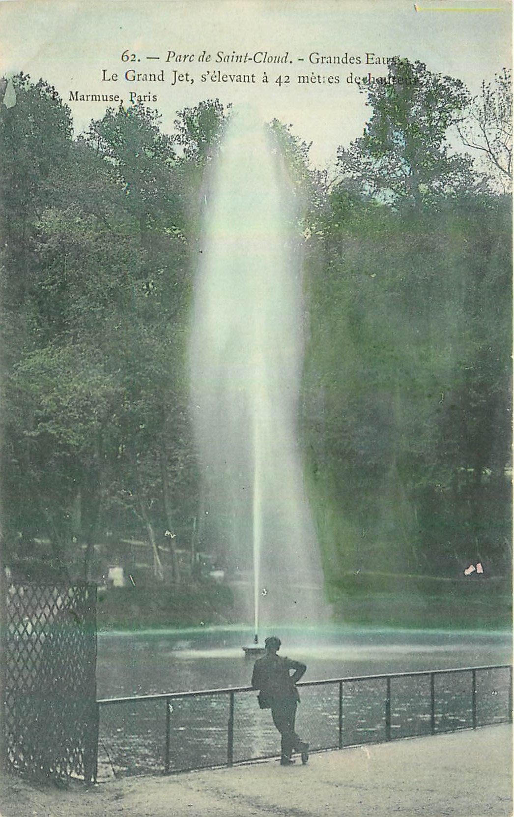 CPA Parc de Saint Cloud Grandes eaux le Grand Jet 
