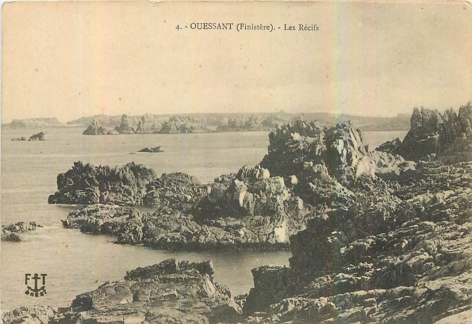 CPA Ouessant Finistere Les Recifs 