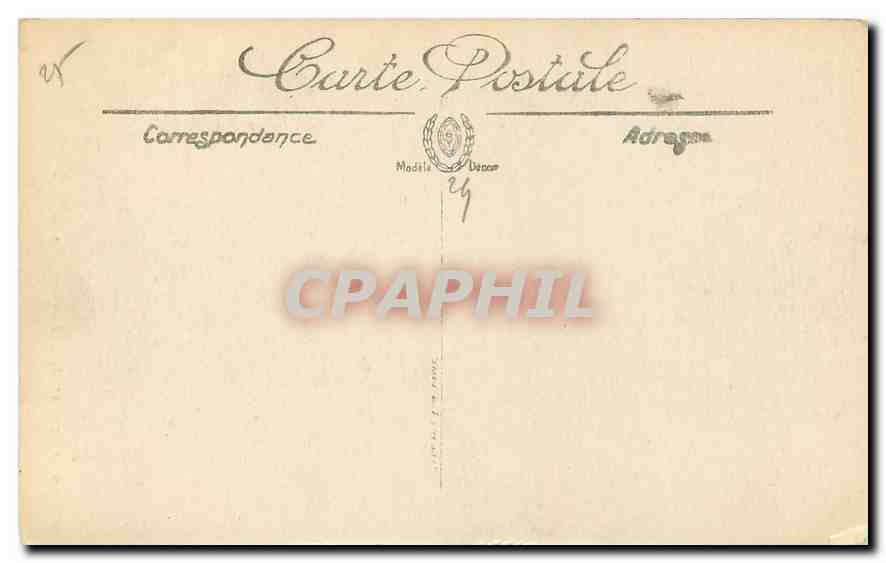CPA Huelgoat La grotte d'Artus — Rückseite