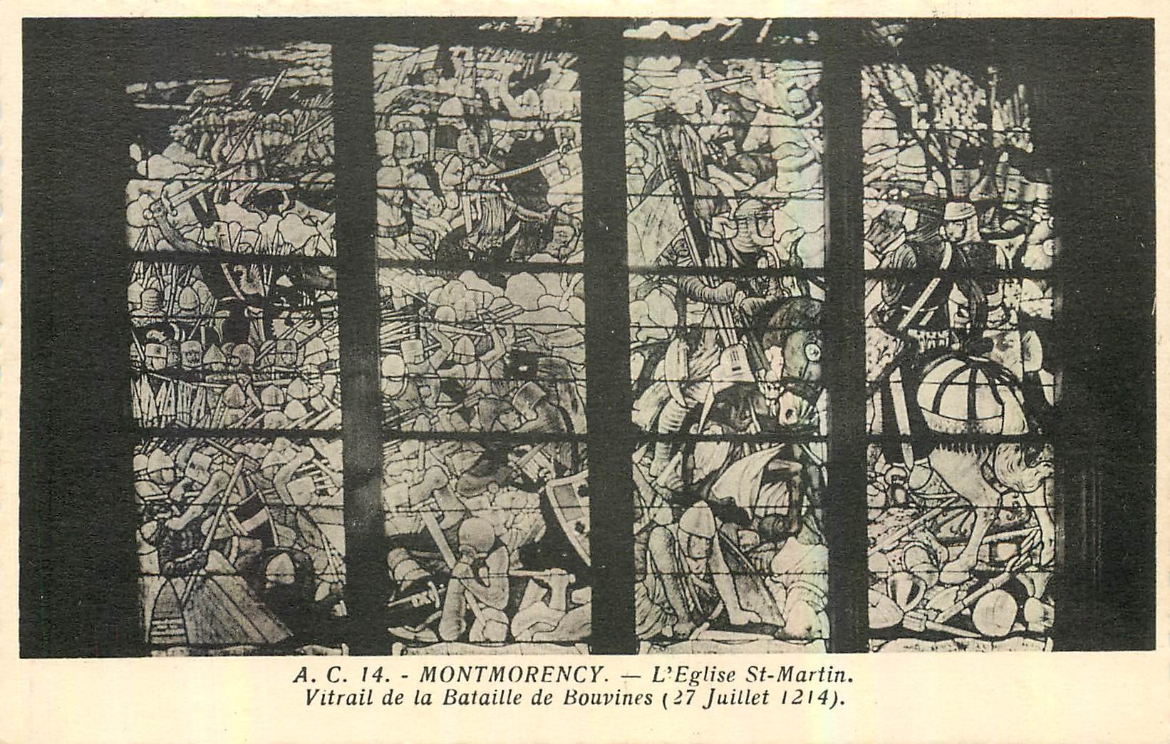Battaglia di Bouvines — Vetrata della Chiesa di San Martino — Montmorency