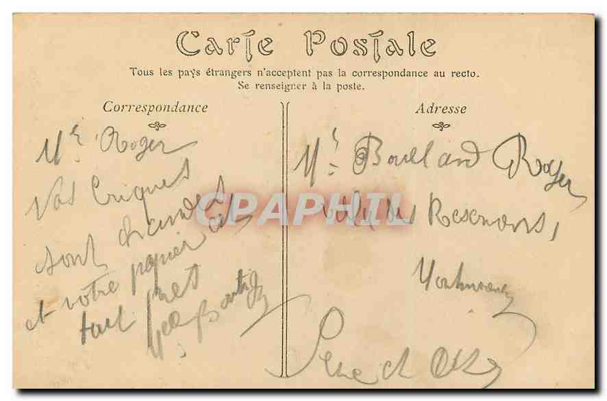 CPA Montmorency Eglise St Martin porte laterale nord  — Rückseite