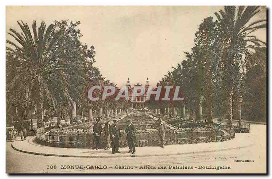 CPA Monte Carlo Casino Allees des Palmiers Boulingoins 