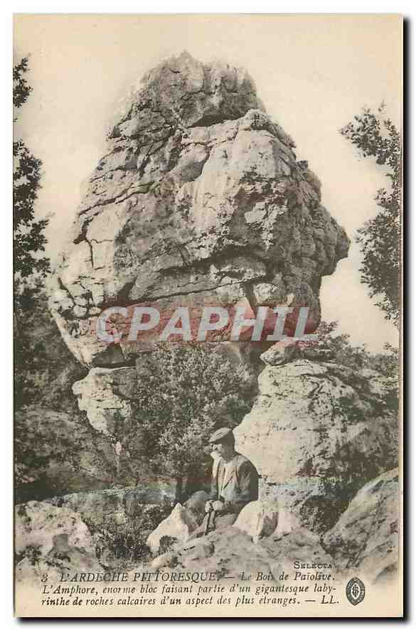 CPA L'Ardeche Pittoresque Le Bois de Paiolive L'Amphore 