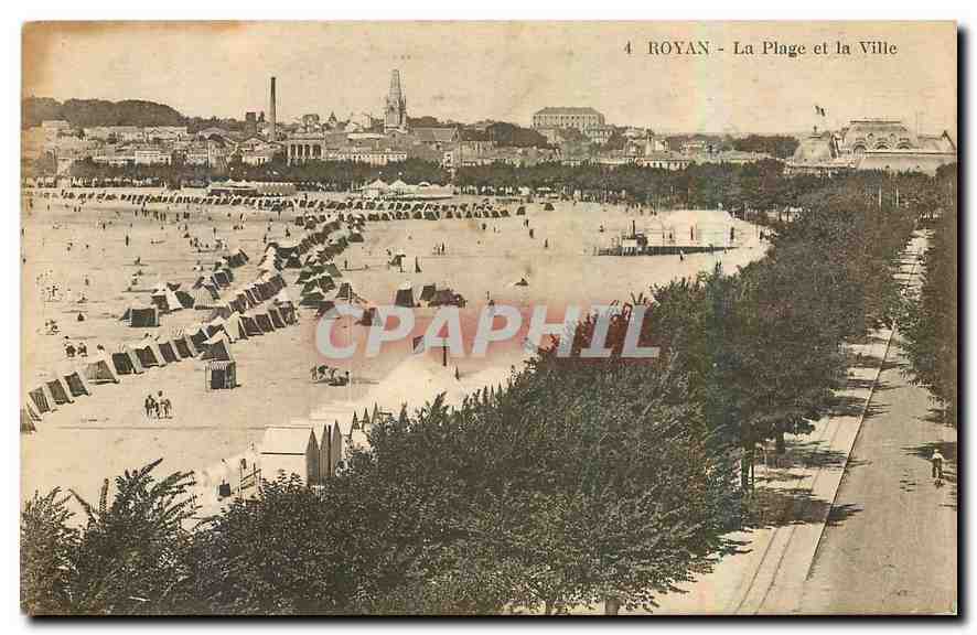 CPA Royan La Plage et la Ville 