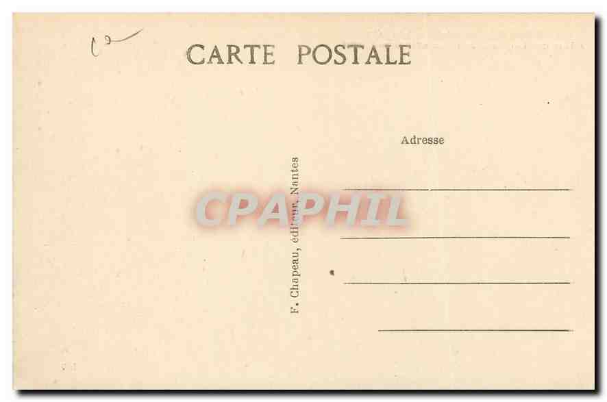 CPA Le Croisic Loire Inf A la Cote La Tete de Lion le Grand Duc et le Grand Autel  — Back