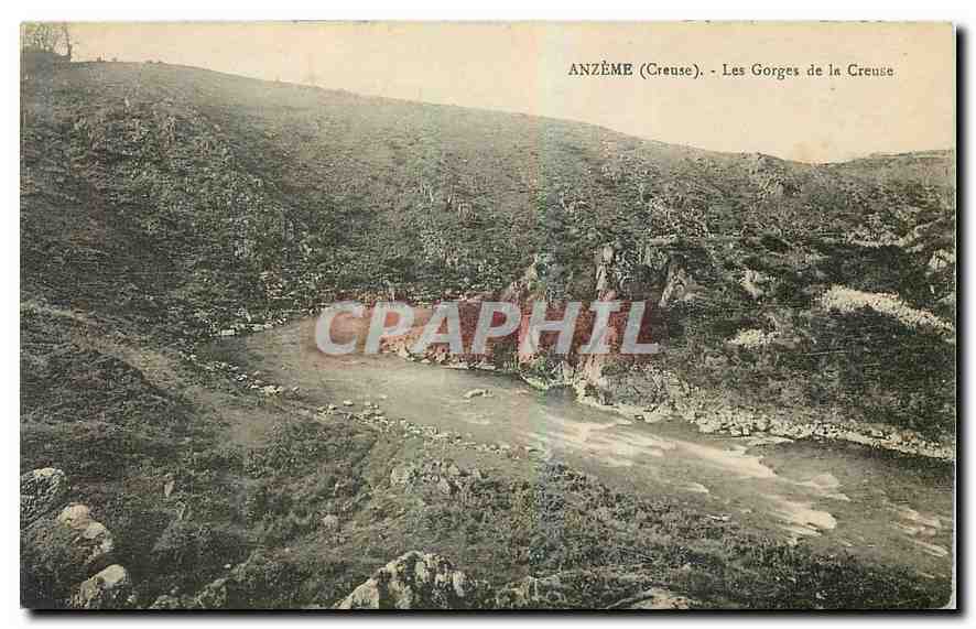 CPA Anzeme Creuse Les Gorges de la Creuse 