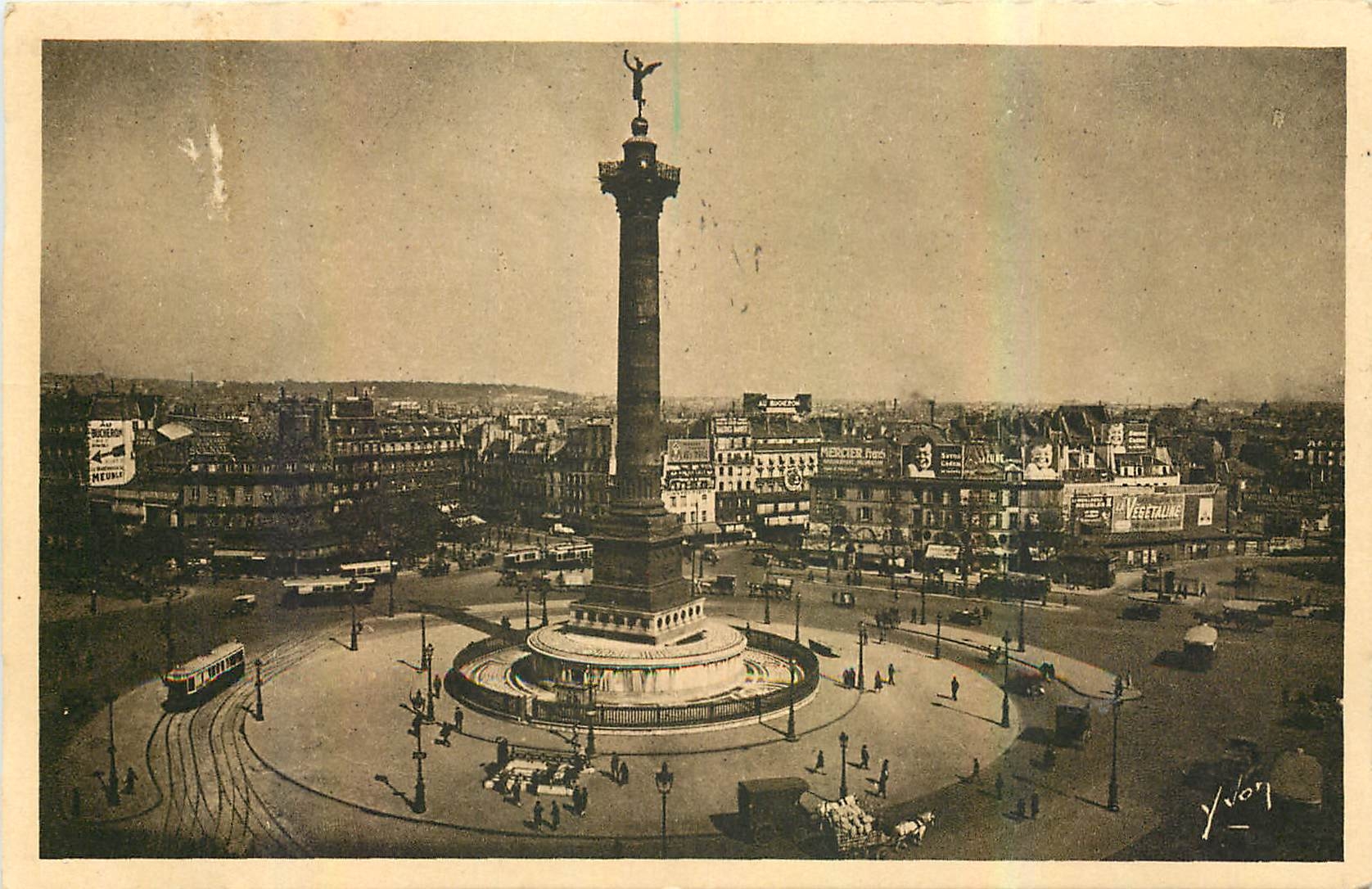 CPA Paris en flanant Place de la Bastille 