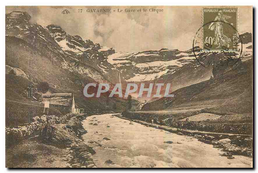 CPA Gavarnie Le Gave et le Cirque 