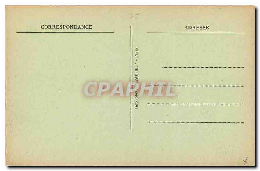 CPA Paris Le Palais de Justice  — Verso