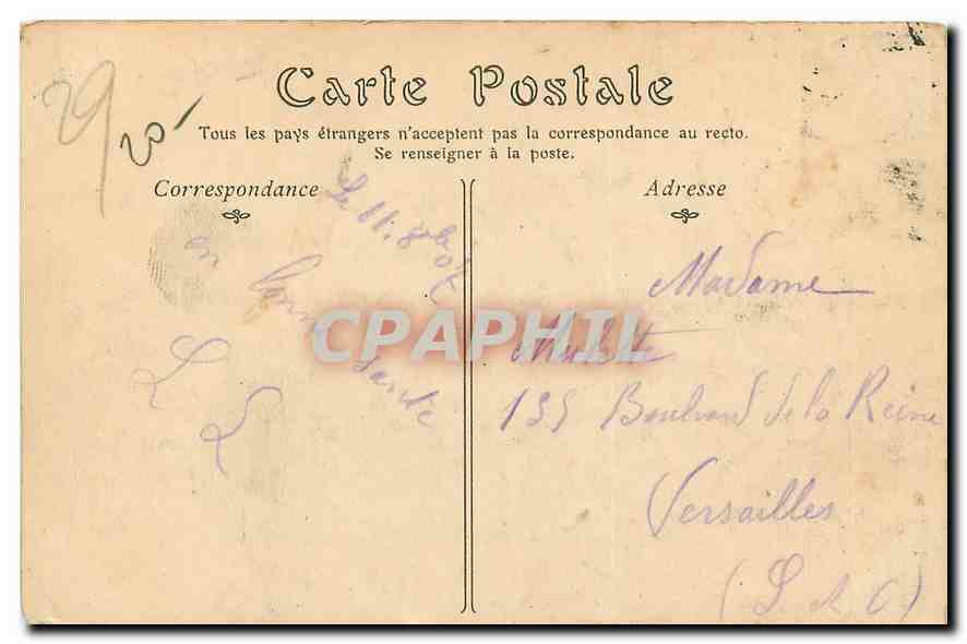 CPA Brest l'entree du port et la Rade  — Rückseite