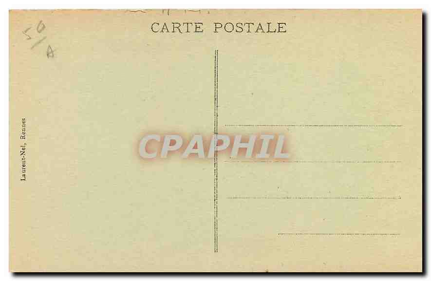 CPA Chateau de Josselin l'Antichambre  — Rückseite