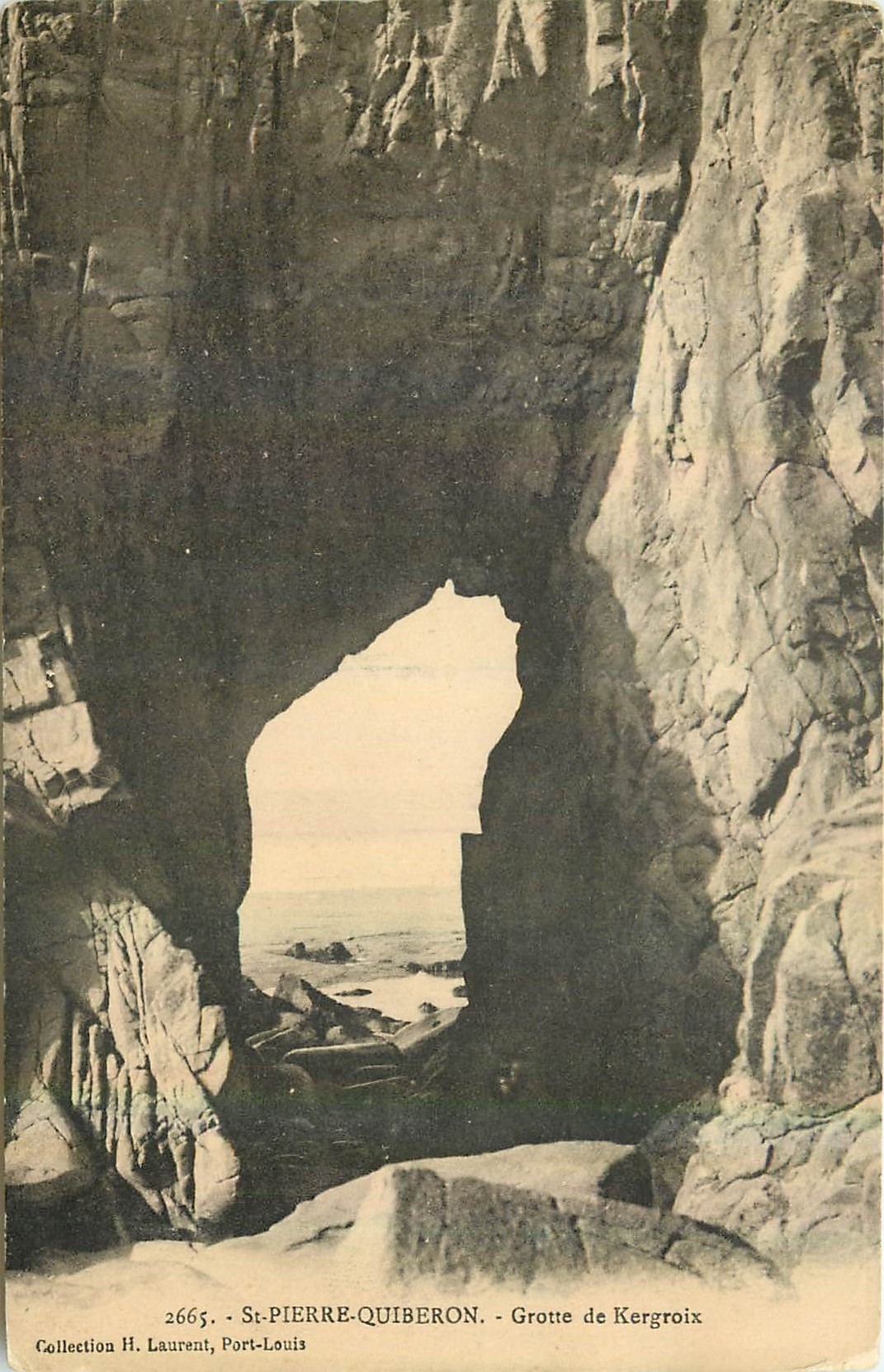 CPA St Pierre Quiberon grotte de Kergroix 