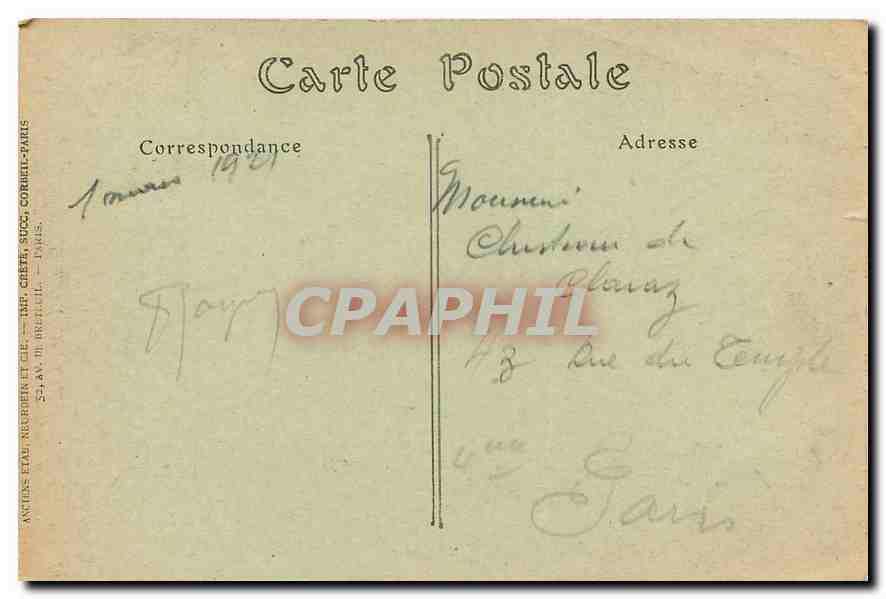 CPA Souvigny Allier fut de la Colonne conserve dans l'eglise XII siecle  — Rückseite