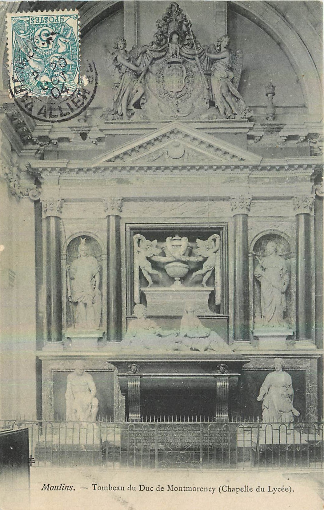 CPA Moulins Tombeau du Duc de Montmorency chapelle du Lycee 