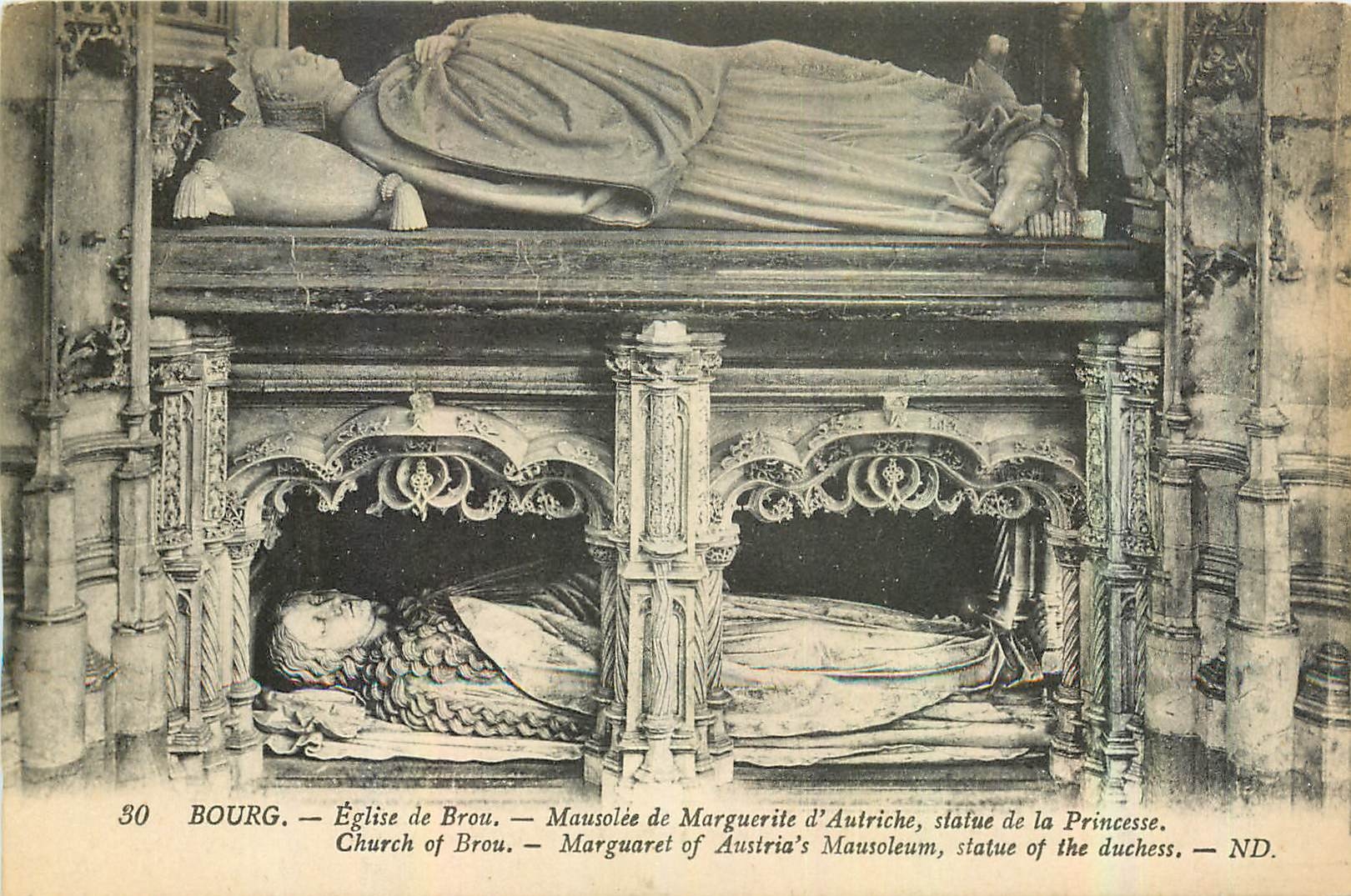 CPA Bourg Eglise de Brou Mousolee de Marguerite d'Autriche 