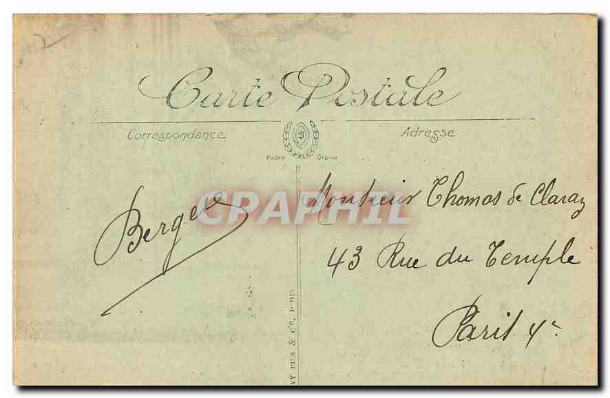 CPA Moulins Chapelle du Lycee Bouville tombeau du duc de Montmorency  — Rückseite