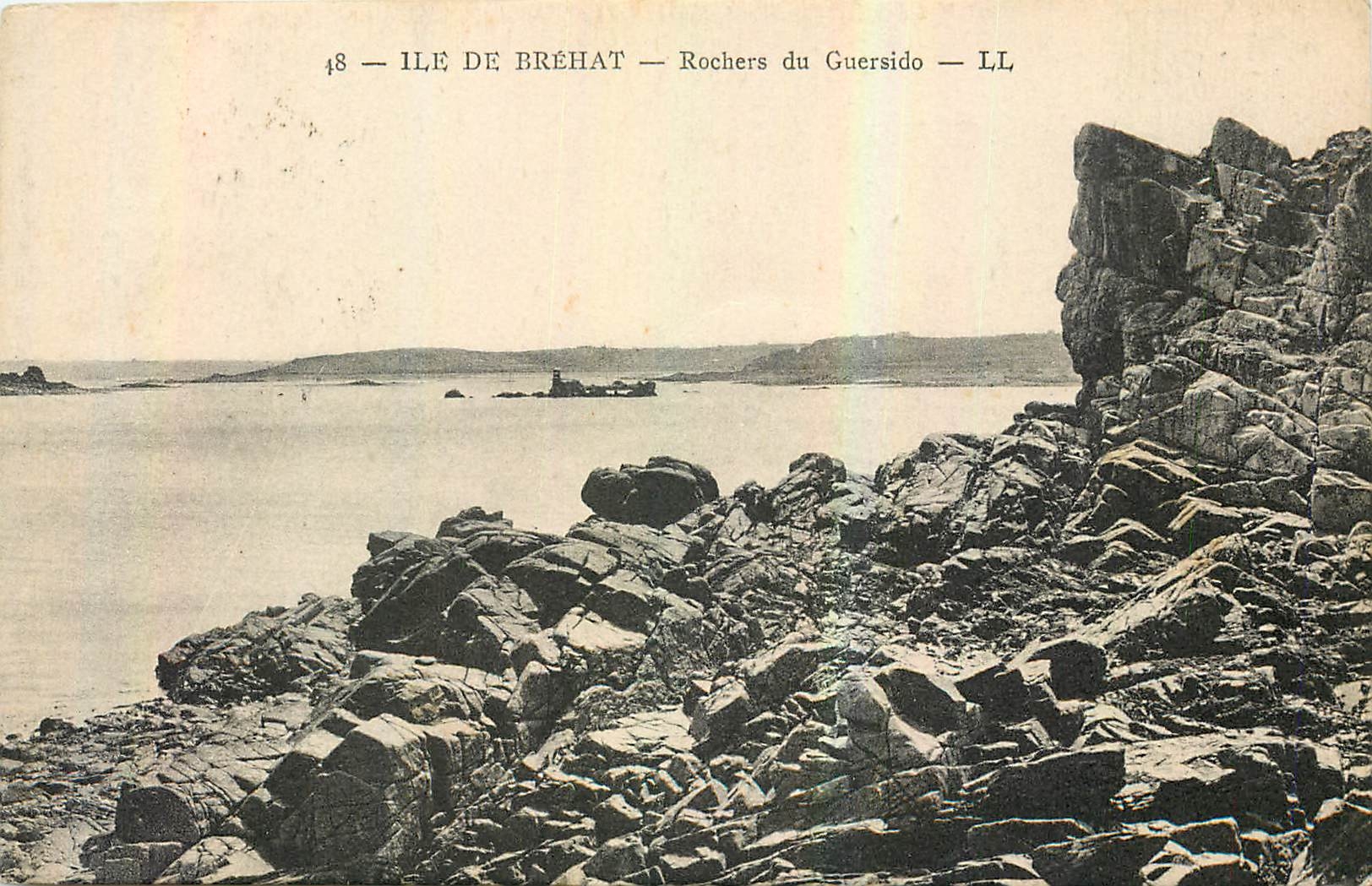 CPA Ile de Brehat Rochers du Guersido 